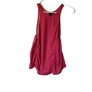 Women's Pink Racerback Normcore Tank Top Running Gym Medium M Workout